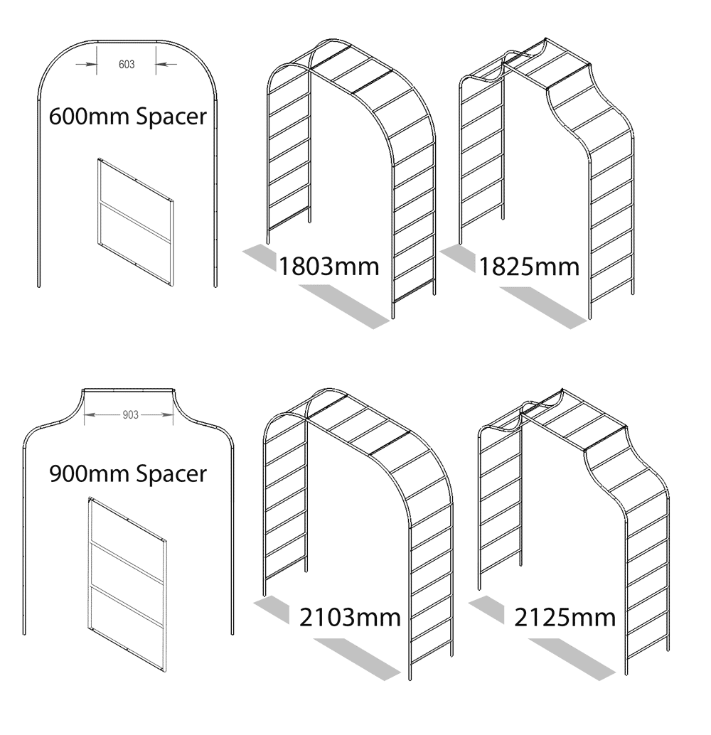 Heritage Garden Arches Accessories | Extension spacers